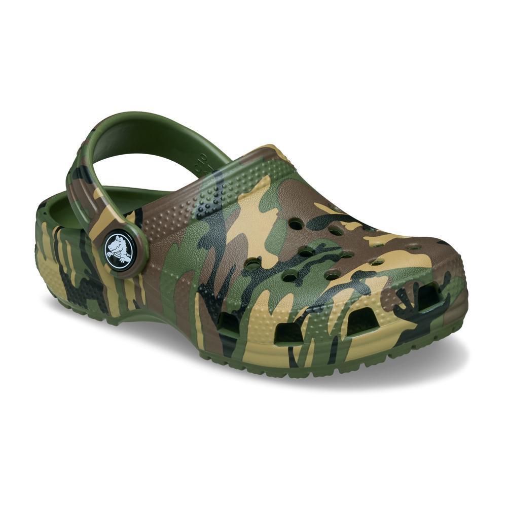 Sandália Crocs Classic Camouflage Clog T Army Green/Multi - 2