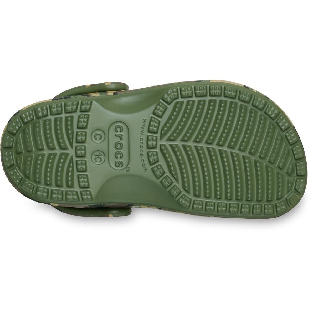 Sandália Crocs Classic Camouflage Clog T Army Green/Multi - 6