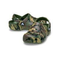 Sandália Crocs Classic Camouflage Clog T Army Green/Multi