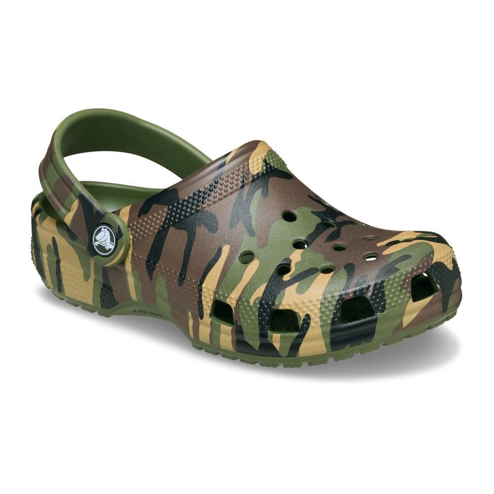 Sandália Crocs Classic Camouflage Clog K Army Green/Multi - 2