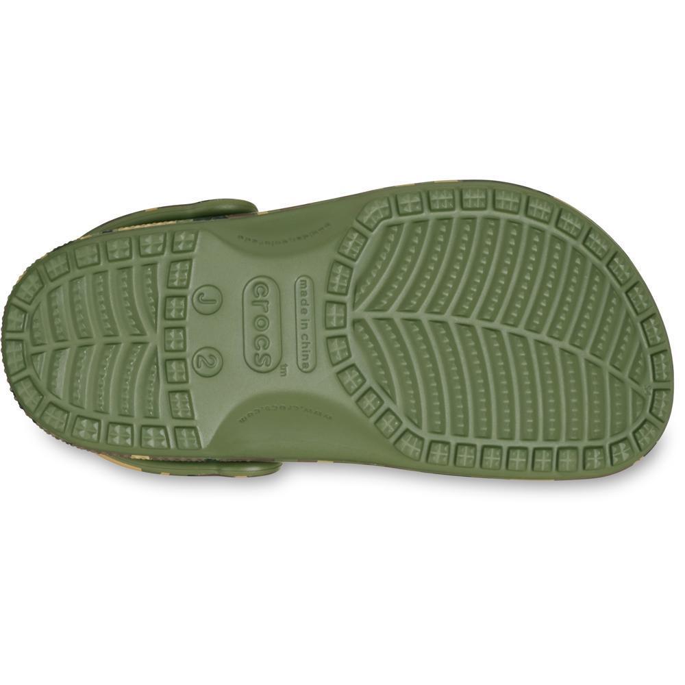 Sandália Crocs Classic Camouflage Clog K Army Green/Multi - 6
