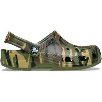 Sandália Crocs Classic Camouflage Clog K Army Green/Multi - 1