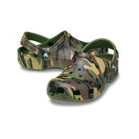 Sandália Crocs Classic Camouflage Clog K Army Green/Multi