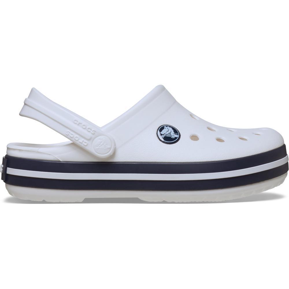 Sandália Crocs Crocband Clog T White/Navy - 1