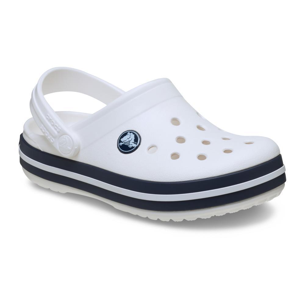Sandália Crocs Crocband Clog T White/Navy - 2