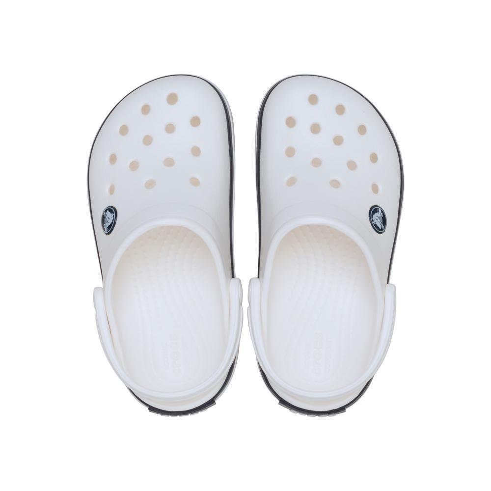 Sandália Crocs Crocband Clog T White/Navy - 5