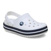 Sandália Crocs Crocband Clog T White/Navy - 2