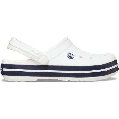 Sandália Crocs Crocband White/White/Navy