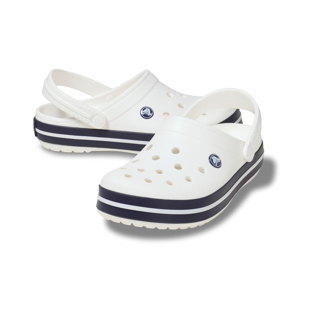Sandália Crocs Crocband White/White/Navy - 4