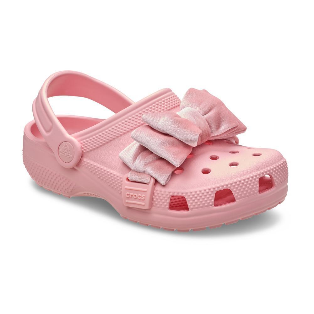 Sandália Crocs Classic Bow Clog K Powder Pink - 2