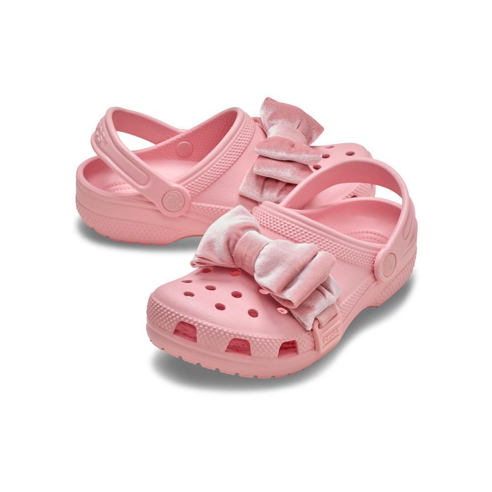 Sandália Crocs Classic Bow Clog K Powder Pink - 4