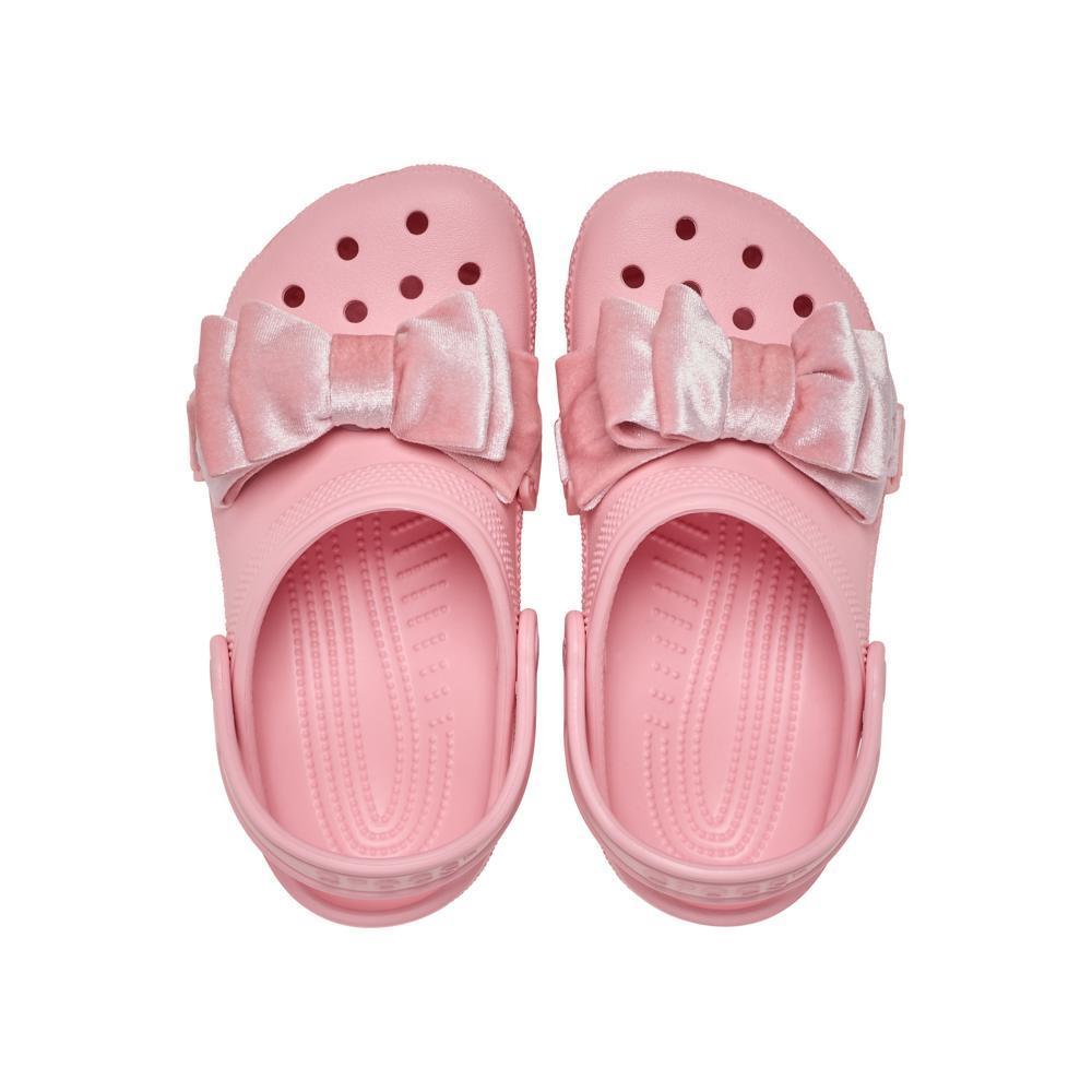 Sandália Crocs Classic Bow Clog K Powder Pink - 5