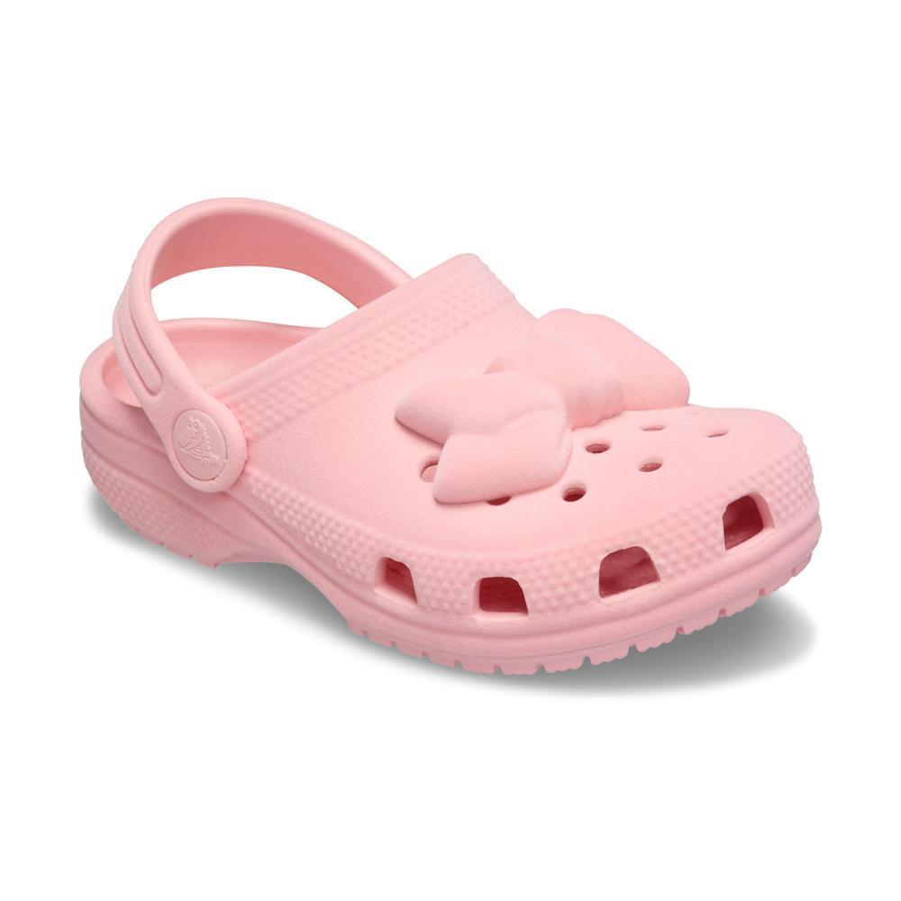 Sandália Crocs Classic Velvet Bow Clog T Powder Pink - 2