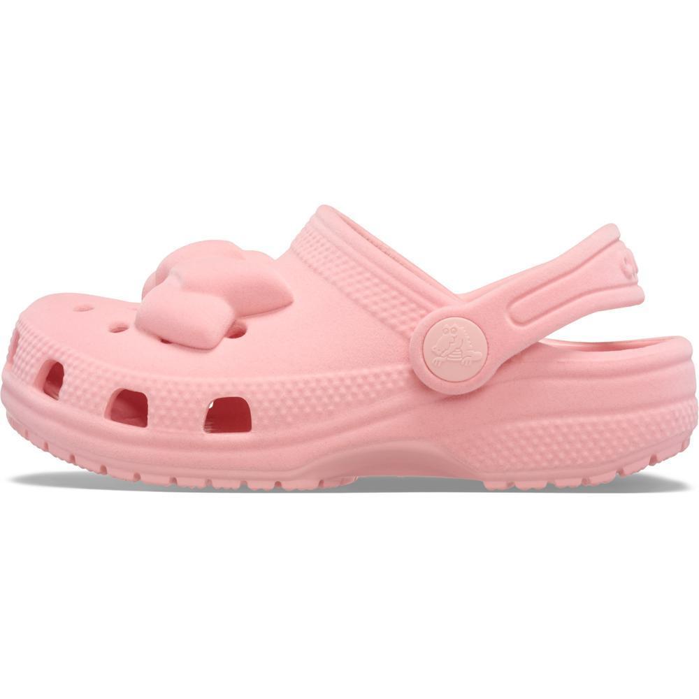 Sandália Crocs Classic Velvet Bow Clog T Powder Pink - 3