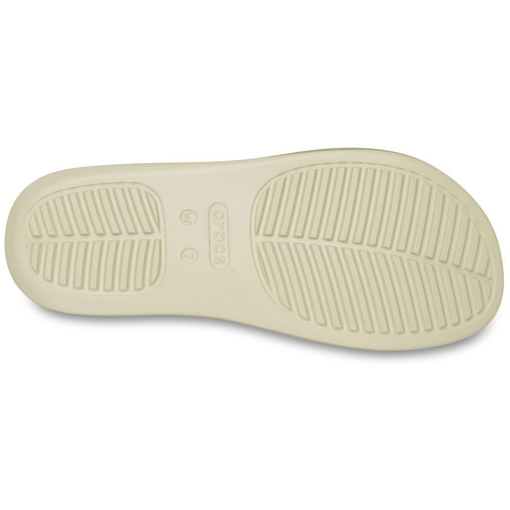 Sandália Crocs Getaway Platform Toe Loop Champagne Metallic - 6