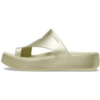Sandália Crocs Getaway Platform Toe Loop Champagne Metallic - 3