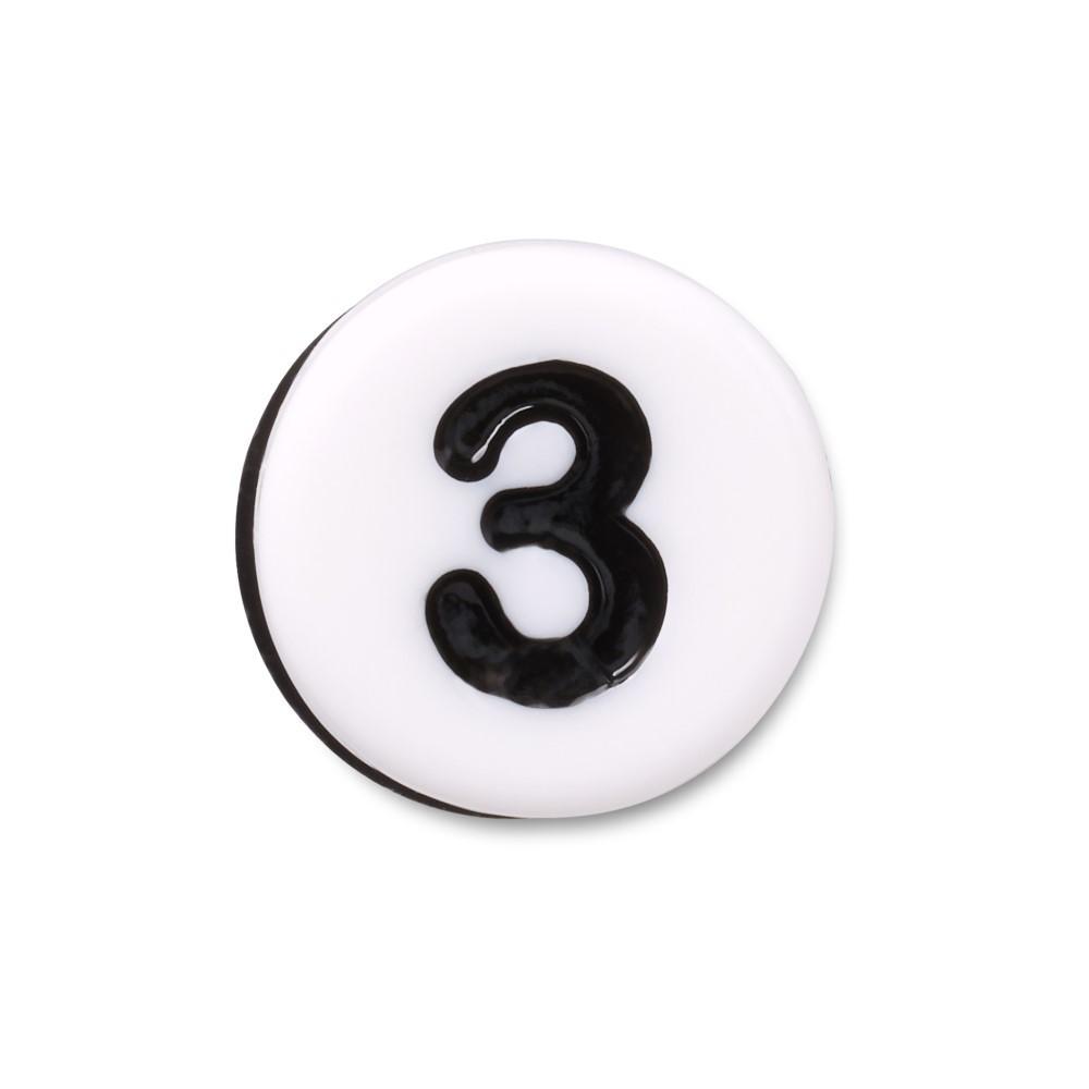 Jibbitz™ Número 3 Pequeno Único - 1