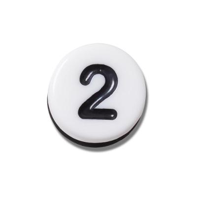 Jibbitz™ Número 2 Pequeno Único