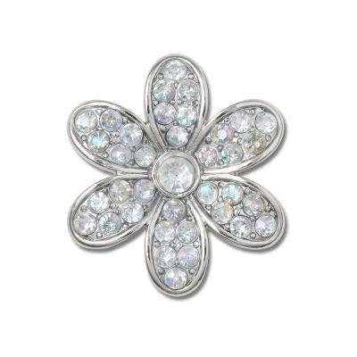 Jibbitz™ Margarida Prata com Pedrinhas Único