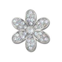 Jibbitz™ Margarida Prata com Pedrinhas Único - 1