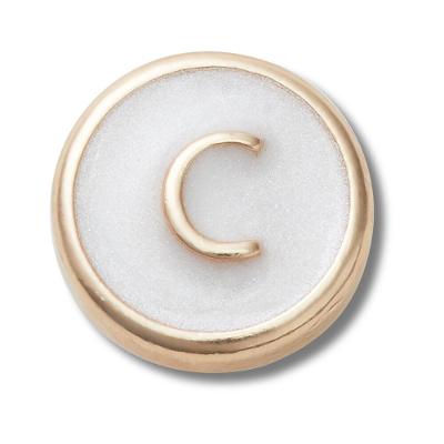 Jibbitz™ Letra C Pequena Perolizada Único