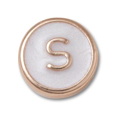 Jibbitz™ Letra S Pequena Perolizada Único