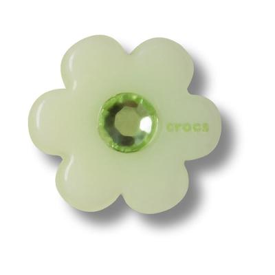 Jibbitz™ Flor Verde com Pedra Único