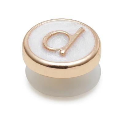 Jibbitz™ Letra D Pequena Perolizada UNICO