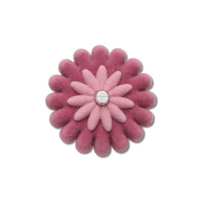 Jibbitz™ Flor de Veludo Rosa Única