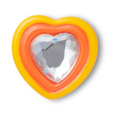 Jibbitz™ Coração Amarelo com Joia Único