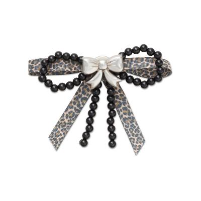 Jibbitz™ Laço Misturado Prata e Preto Única