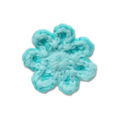 Jibbitz™ Flor Azul de Crochê Única