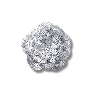 Jibbitz™ Flor Prata de Lantejoulas Único