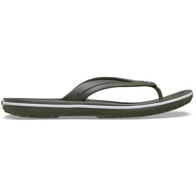 Chinelo Crocs Crocband Flip Dusty Olive