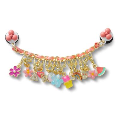 Jibbitz™ Corrente de Pingente Ajustável Rosa Único