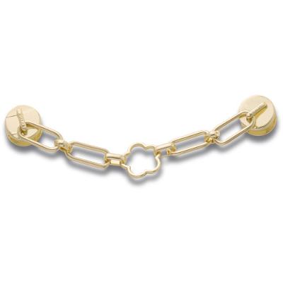 Jibbitz™ Corrente de Flor Dourada Único