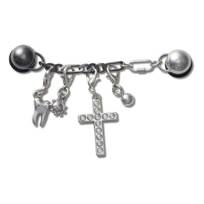 Jibbitz™ Corrente de Charms Prata Único