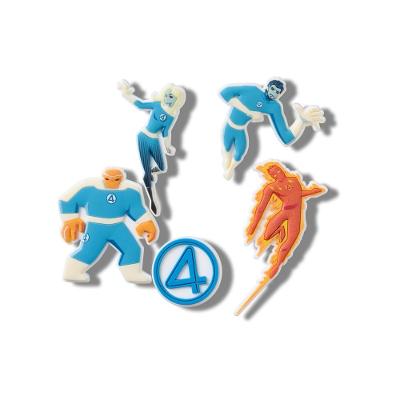 Jibbitz™ Marvel Quarteto Fantástico Pack com 5 Peças Único