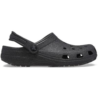 Sandália Crocs Classic Glitter Clog Black Glitter