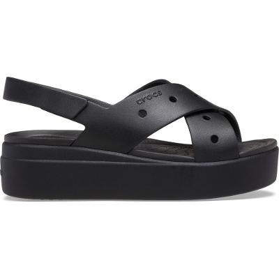Sandália Crocs Brooklyn 4U Cross Strap Sandal Black
