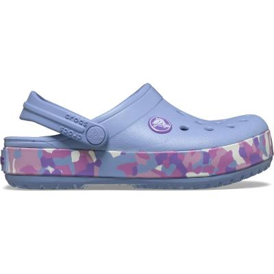 Sandália Crocs Crocband Glow Confetti Band Clog T Blue Haze/Multi