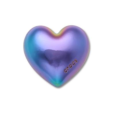 Jibbitz™ Coração Bolha Iridescente Único