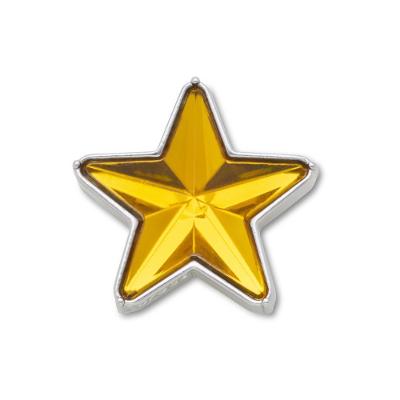 Jibbitz™ Estrela de Jóias SMT Laranja e Prata Único