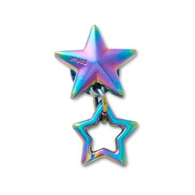 Jibbitz™ Estrela Dupla Iridescente Único