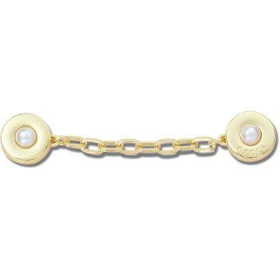 Jibbitz™ Corrente Dourada Com Rebites de Pérola Único