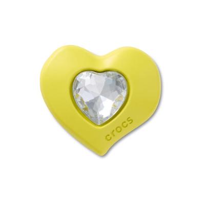 Jibbitz™ Coração Amarelo Com Gema SMT Único