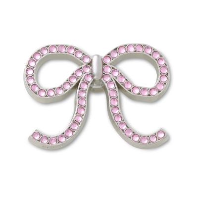 Jibbitz™ Laço Rosa Com Pedras Único