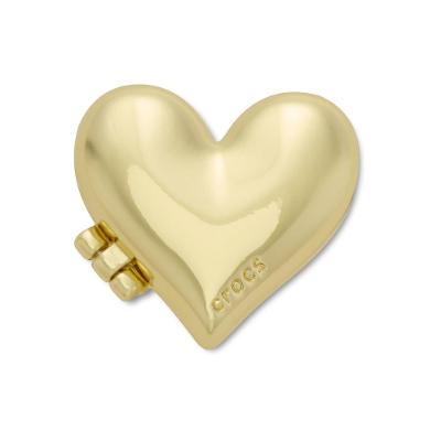 Jibbitz™ Coração de Bolha Dourado Único