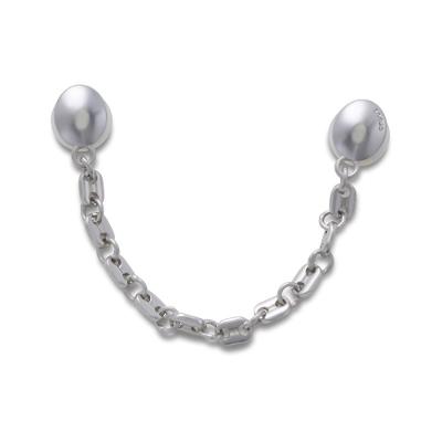 Jibbitz™ Corrente de Âncora Prata Único