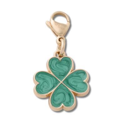 Jibbitz™ Pingente de Trevo Dourado Único